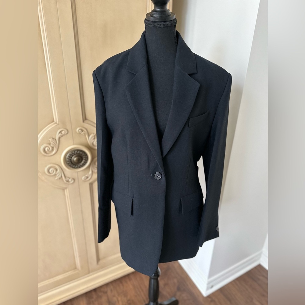 COS Dark navy Single-Button Blazer, Like New